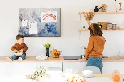 Memobord van kurk Penseelstreken