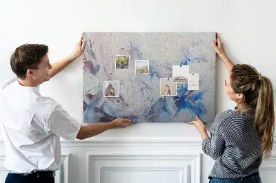 Memobord van kurk Penseelstreken