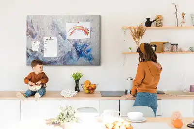 Memobord van kurk Penseelstreken