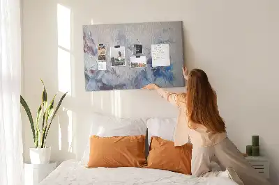 Memobord van kurk Penseelstreken