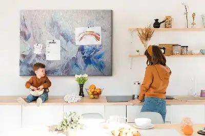 Memobord van kurk Penseelstreken