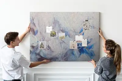 Memobord van kurk Penseelstreken