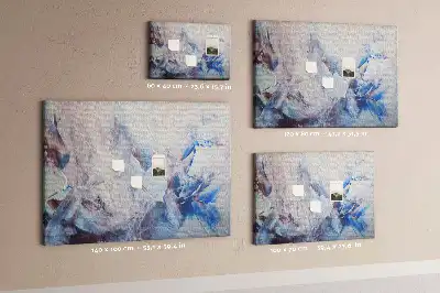 Memobord van kurk Penseelstreken