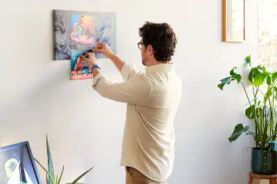 Memobord van kurk Penseelstreken