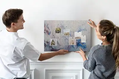 Memobord van kurk Penseelstreken