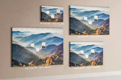 Memobord van kurk Berglandschap natuur