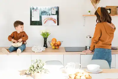 Kurk prikbord Mistig naaldbos