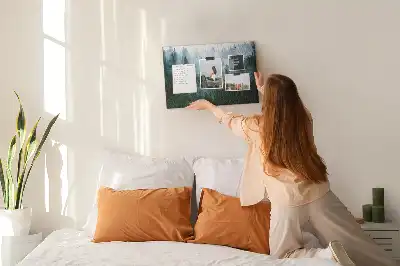 Kurk prikbord Mistig naaldbos