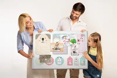 Memobord van kurk Gelukkige dieren