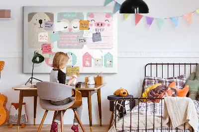 Memobord van kurk Gelukkige dieren