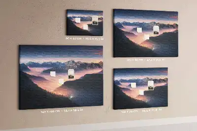 Kurk prikbord Bergtoppen landschap