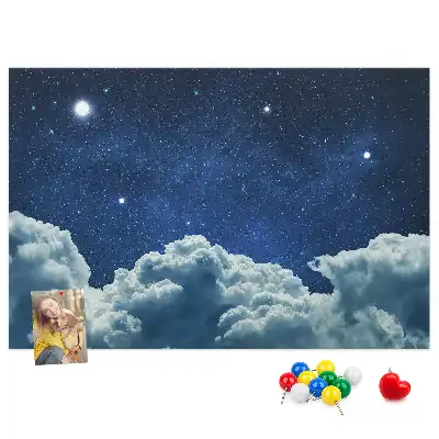 Memobord van kurk Nachtelijke hemel