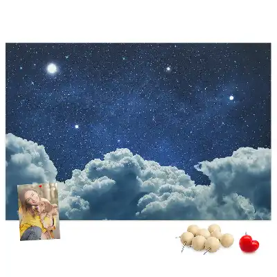 Memobord van kurk Nachtelijke hemel