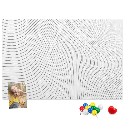 Kurk prikbord Lijnen abstractie