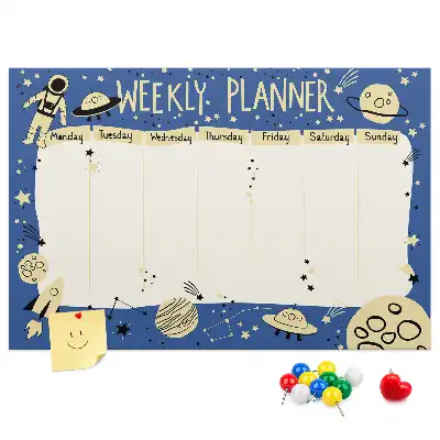 Kurk prikbord Kosmische weekplanner