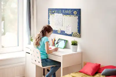 Kurk prikbord Kosmische weekplanner