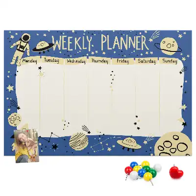 Kurk prikbord Kosmische weekplanner