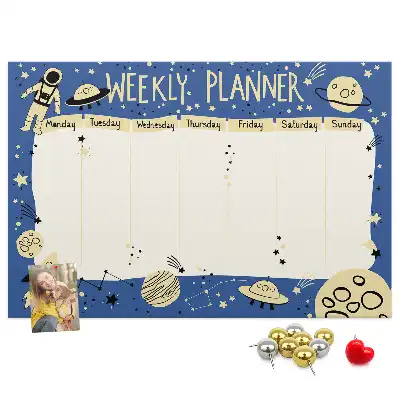 Kurk prikbord Kosmische weekplanner