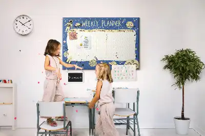 Kurk prikbord Kosmische weekplanner
