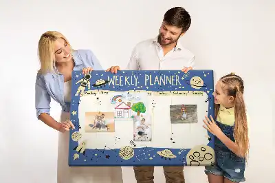 Kurk prikbord Kosmische weekplanner