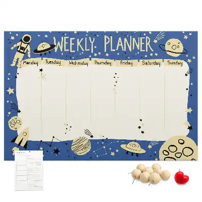 Kurk prikbord Kosmische weekplanner