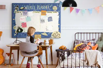 Kurk prikbord Kosmische weekplanner