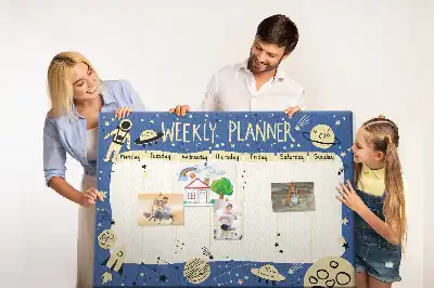 Kurk prikbord Kosmische weekplanner