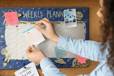 Kurk prikbord Kosmische weekplanner