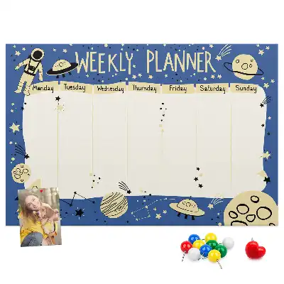 Kurk prikbord Kosmische weekplanner