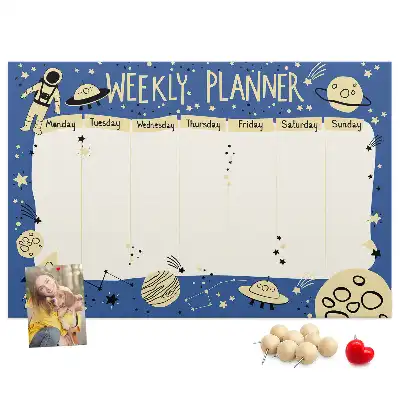 Kurk prikbord Kosmische weekplanner