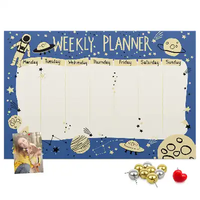 Kurk prikbord Kosmische weekplanner
