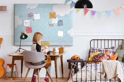 Kurk prikbord Schoolbord voor kinderen