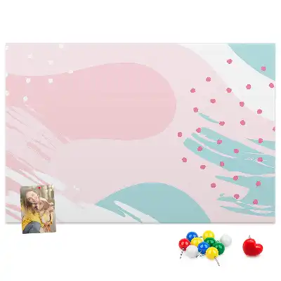 Memobord van kurk Pastel abstractie