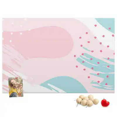 Memobord van kurk Pastel abstractie