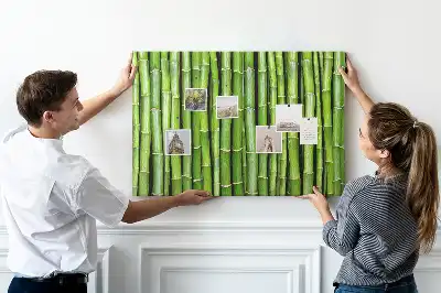 Memobord van kurk Bamboe muur