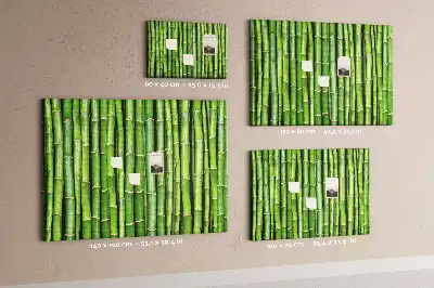 Memobord van kurk Bamboe muur