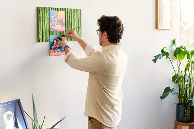 Memobord van kurk Bamboe muur