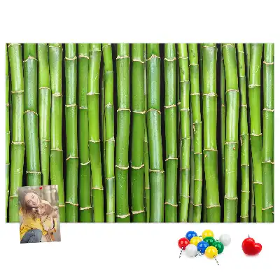 Memobord van kurk Bamboe muur