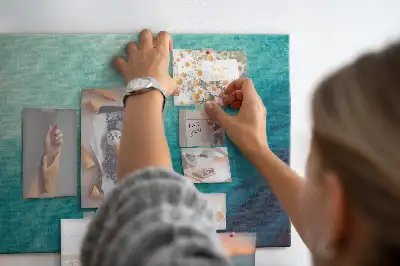 Memobord van kurk Abstractie diepte