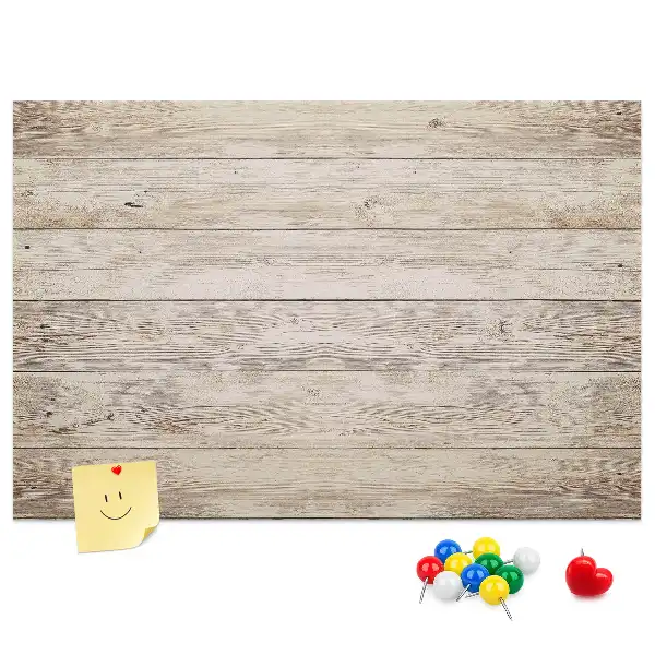 Memobord van kurk Houten panelen