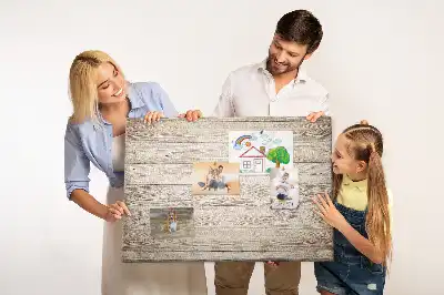 Memobord van kurk Houten panelen