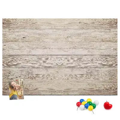 Memobord van kurk Houten panelen