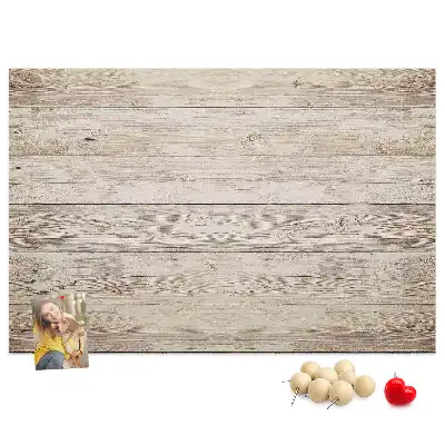 Memobord van kurk Houten panelen