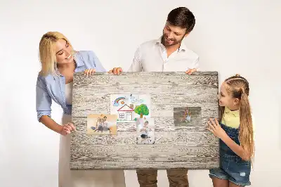 Memobord van kurk Houten panelen