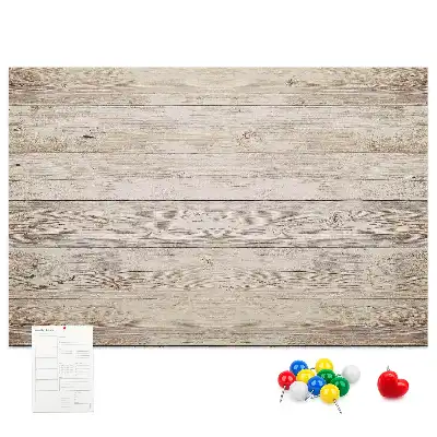 Memobord van kurk Houten panelen