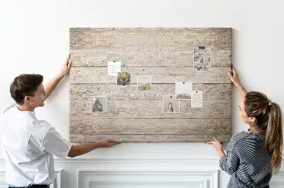Memobord van kurk Houten panelen