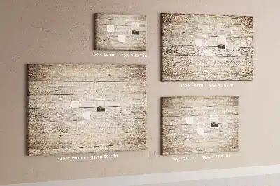 Memobord van kurk Houten panelen