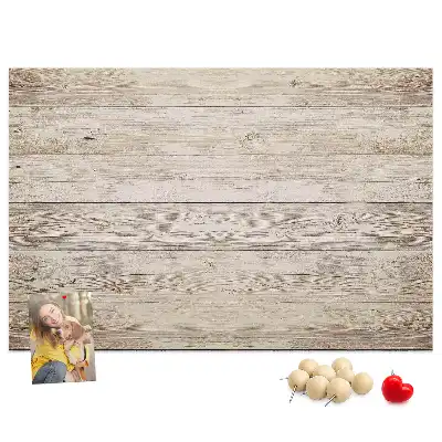 Memobord van kurk Houten panelen