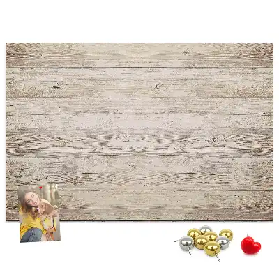 Memobord van kurk Houten panelen
