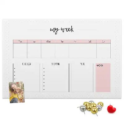 Kurk prikbord Mijn weekplanner